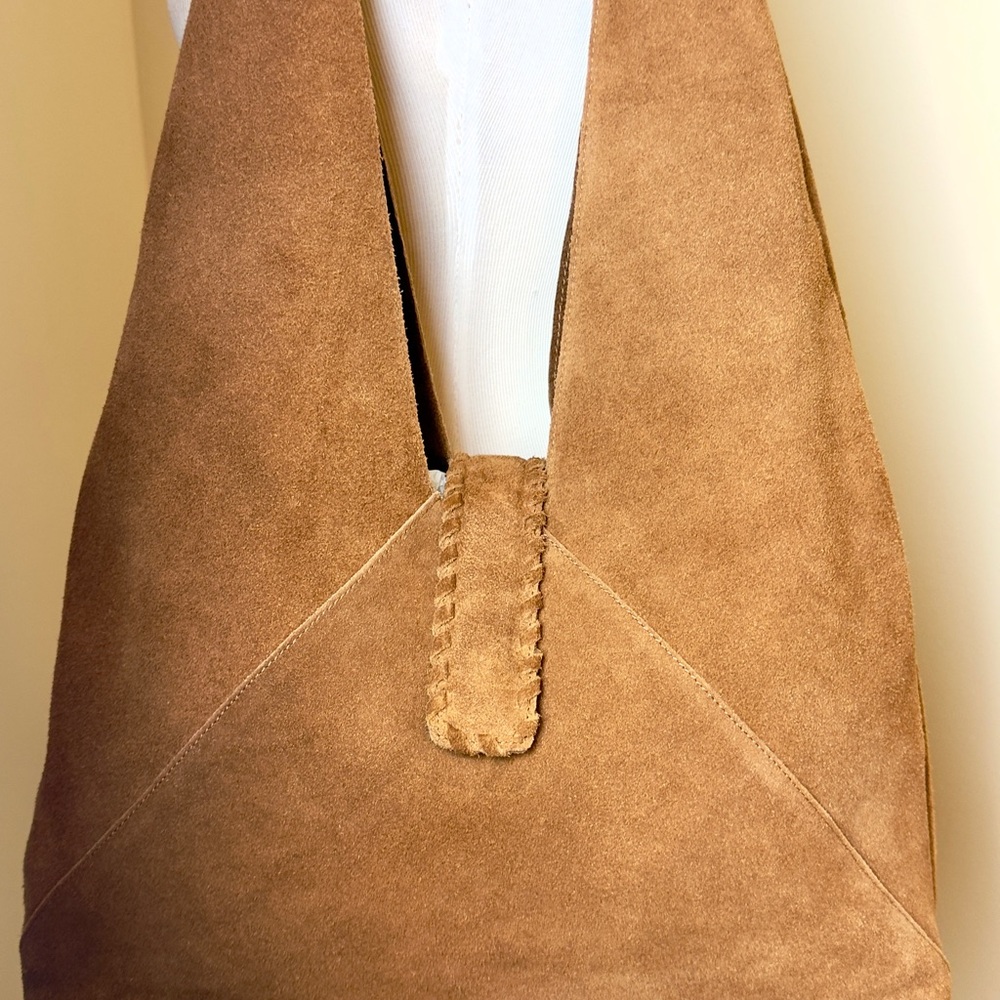 Haute Hippie Hobo Bohemian Hippie Brown Suede Shoulder Bag NWOT - Picture 4 of 4